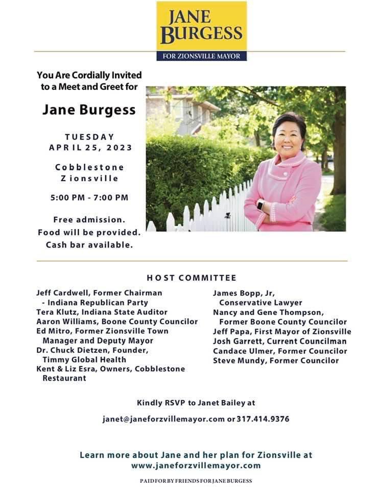 JaneForZville's tweet photo. REMINDER - TONIGHT’S MEET &amp; GREET AT COBBLESTONE FROM 5-7pm.  FREE ADMISSION!  PLEASE RSVP TO JANET AT janet@janeforzvillemayor.com. #janeforzvillemayor #earningyourvote https://t.co/LBKCkSJdim