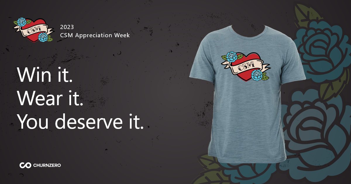 churnzero's tweet photo. This summer's most essential item of business attire has a limited run of 150—and it’s only available by entering 2023's CSM Awards early!  

Don't miss out on your #CSMAppreciationWeek T-shirt and the chance to win big! 

Find out how to enter at https://t.co/zWkwGdI5B9. https://t.co/gZWhwmfRUK