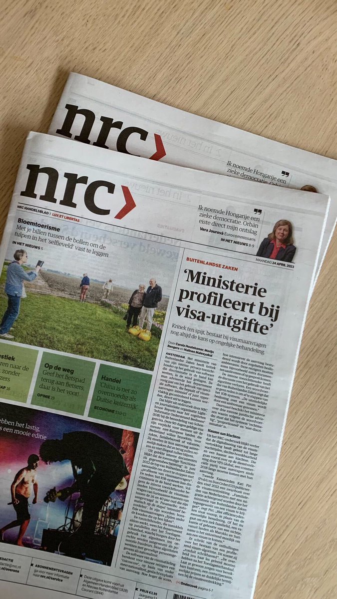 gabriels_geiger's tweet photo. LEAK: The Dutch Ministry of Foreign Affairs has been using a secretive algorithm to profile visa applicants. Unpublished documents leaked to @lhreports reveal that an internal watchdog has warned for years of likely illegal discrimination https://t.co/BhrLcXR3ll