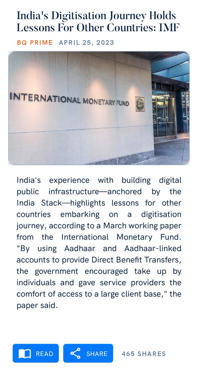 VasukiBJP's tweet photo. India's Digitisation Journey Holds Lessons For Other Countries: IMF
https://t.co/TzPTXW017P

via NaMo App https://t.co/GhiZ4npe4W