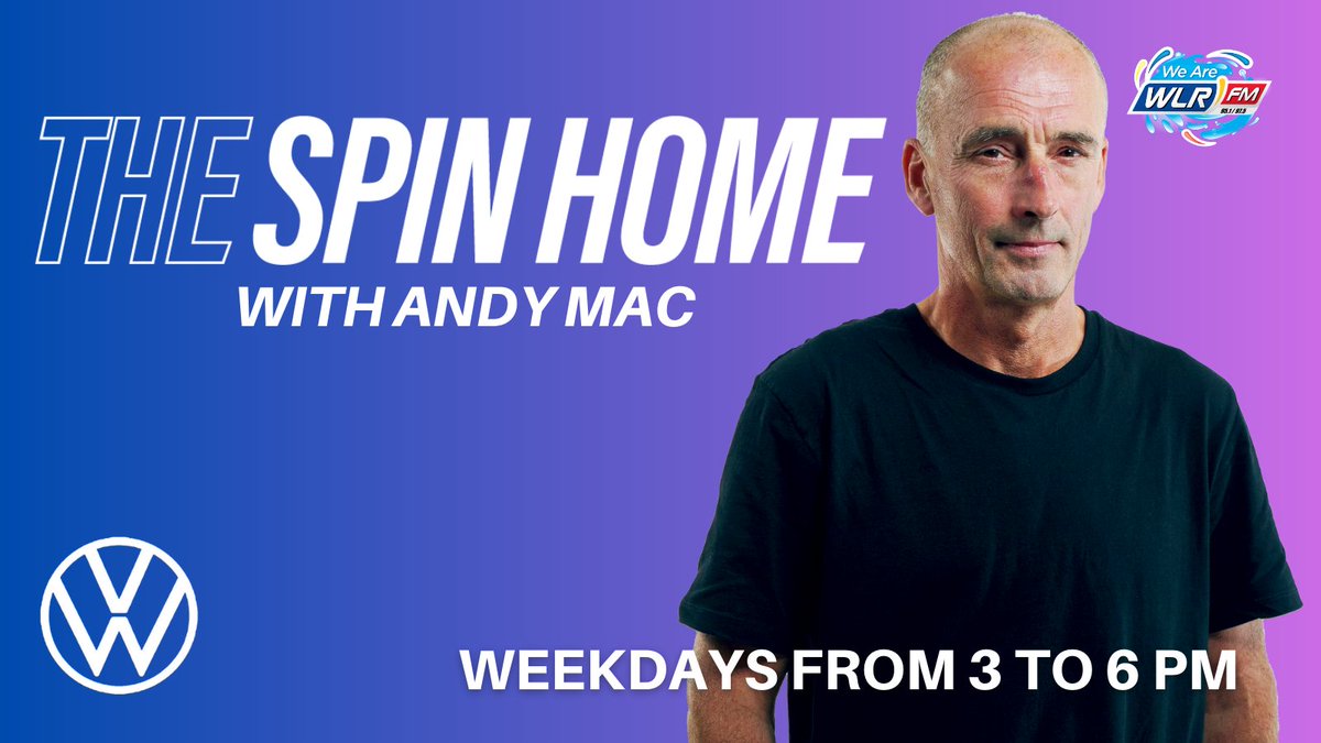 wlrfm's tweet photo. Tuesday afternoon and @andymackdj is live till six on the Spin Home with @TomMurphyCars 
#showbiz #music #RoadAlert https://t.co/SKGOLFdH4C