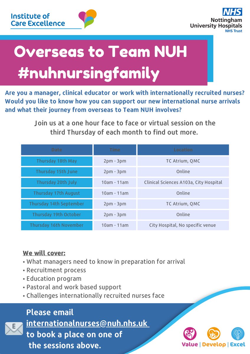 Support your @TeamNUH internationally recruited nurse colleagues!
Do you manage or work with Internationally recruited nurses at NUH? 🧑‍⚕️