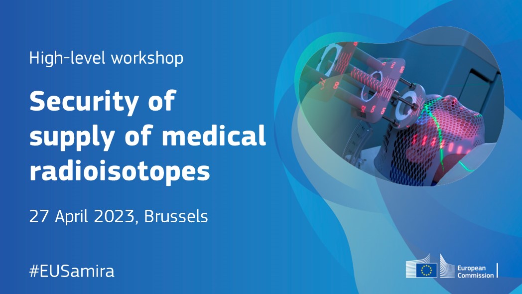The #EUSamira workshop on security of supply of medical #radioisotopes takes place on Thursday 27 April and will be opened by Commissioner <a href="/KadriSimson/">Kadri Simson</a>. 

More info &amp; link to web streaming ➡️ europa.eu/!gd7pnj
