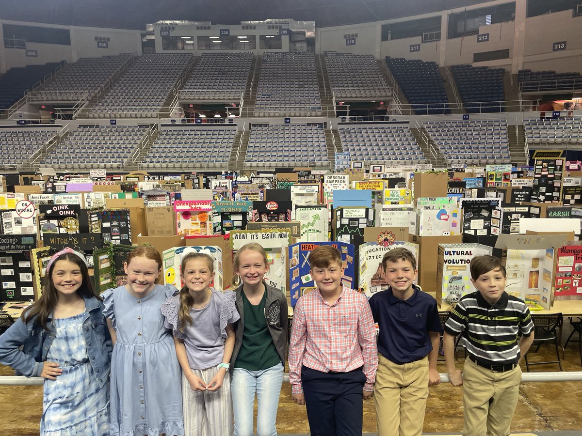 We are so proud of these seven 4th graders who were in Lake Charles on Friday representing Fairfield at the Louisiana State Social Studies Fair. We want to give a big shout out to Juliet, who placed fourth in anthropology!#fairfieldproud #wearecaddo