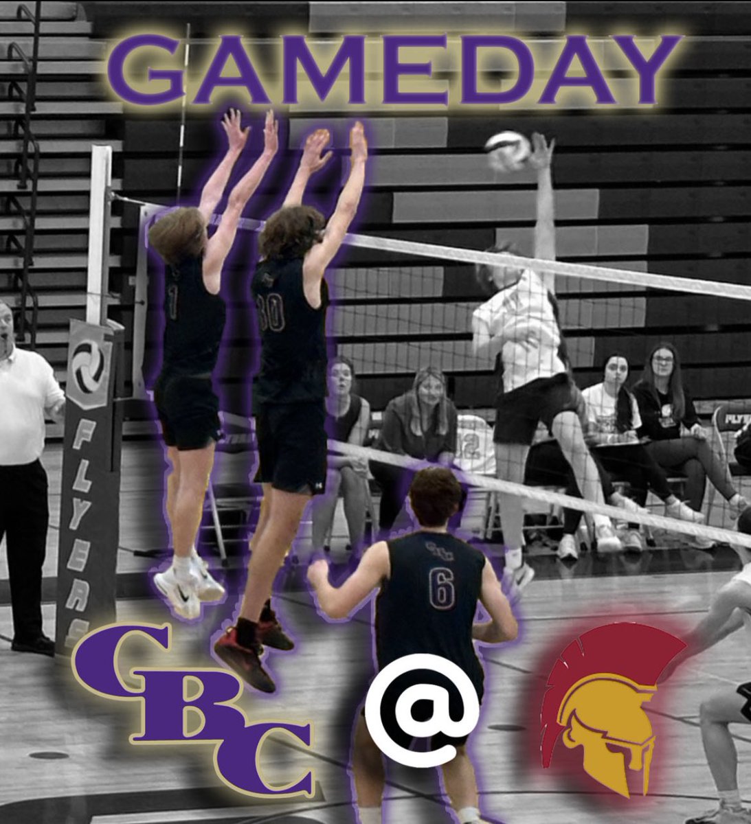 GAMEDAY 
🆚 Desmet
📍 Desmet
⏰ 4:30 JV/F   5:30 Varsity
Pop Out To Support The Boys