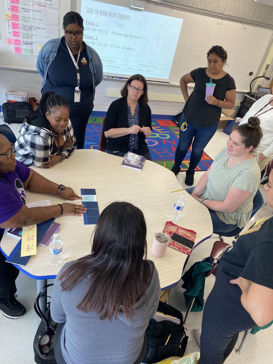 BeRationalSarah's tweet photo. #AVMRintheWoods Ts practicing Numbers on the Line and What Comes Next?   Giving Ts time to practice allows for such good conversation. https://t.co/pLnGSrsveh
