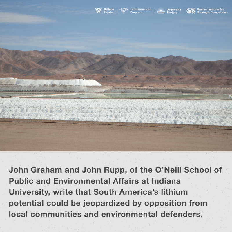 LATAMProg's tweet photo. In this new @TheWilsonCenter @LATAMProg report, @benchmarkmin’s @hjesanderson, @IUONeill’s John Graham and John Rupp, and @dundeeuni’s @AnaEBastida examine Latin America’s enormous potential to supply the lithium needed to drive the global energy transition.