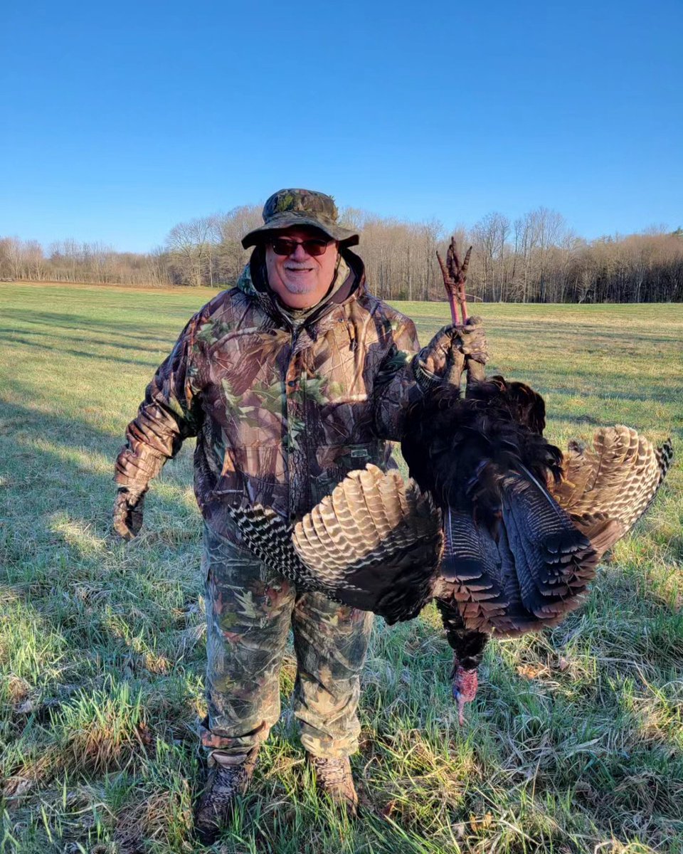arcticus_leviat's tweet photo. Opening day for Spring Turkey season &amp; my son and I filled our tags 80 minutes after sunrise. I can almost taste it already - smoked turkey breast with a Cajun infusion!
@ofah @OutdoorCanada @OODMag #ontarioturkeyhunting #springturkeyseason #shotgunhunting https://t.co/37xbnzjzye