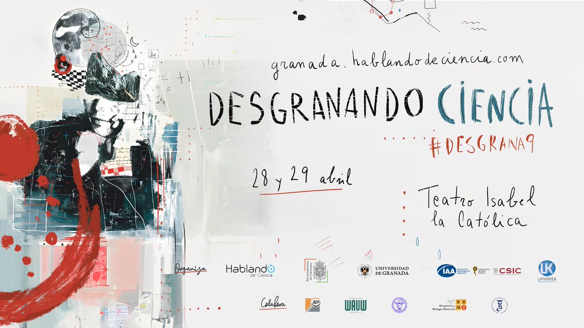 ¡Desgranando Ciencia a la vuelta de la esquina! Charlas sobre el escenario para acercar la #ciencia a todos los públicos

Ya estés en #Granada o no, seguro que tienes un montón de preguntas que intentaremos responder en este #miniHilo🧵
