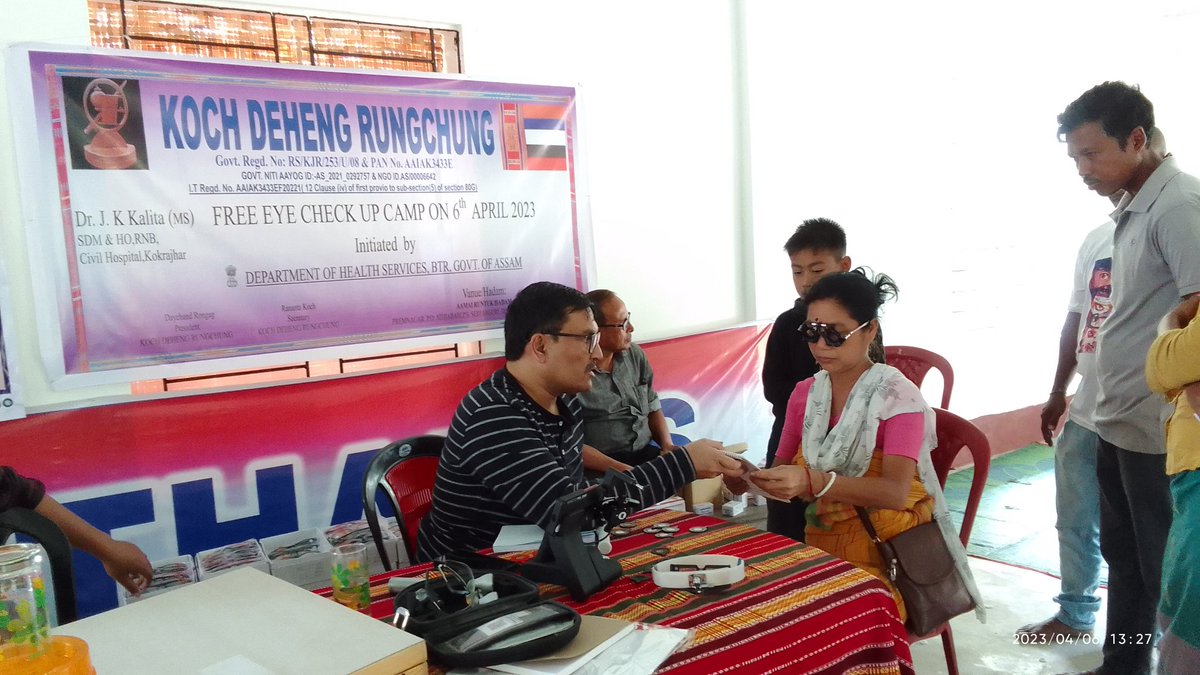 Official_KDC_'s tweet photo. We provided Free Eye Check Up and distributed spectacles to 81 peoples of underprivileged. https://t.co/IK7ff4fw52