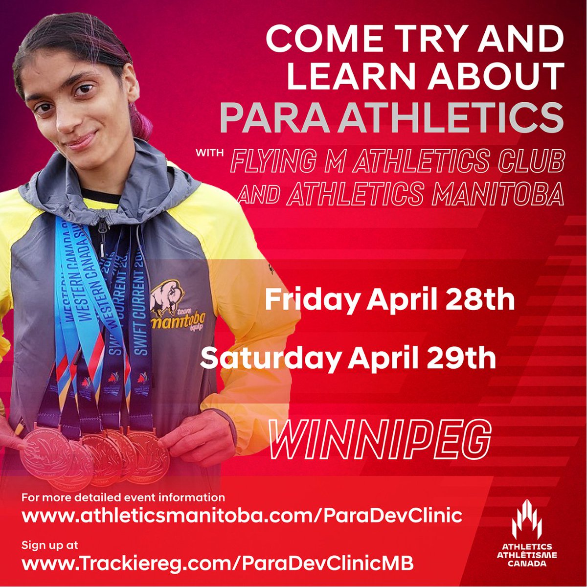 Two great events ... two great opportunities to try and learn about Para Athletics! Whether you live on the Rock or in the Peg, check out these events this weekend. #ExperienceGreatness #ParaAthletics