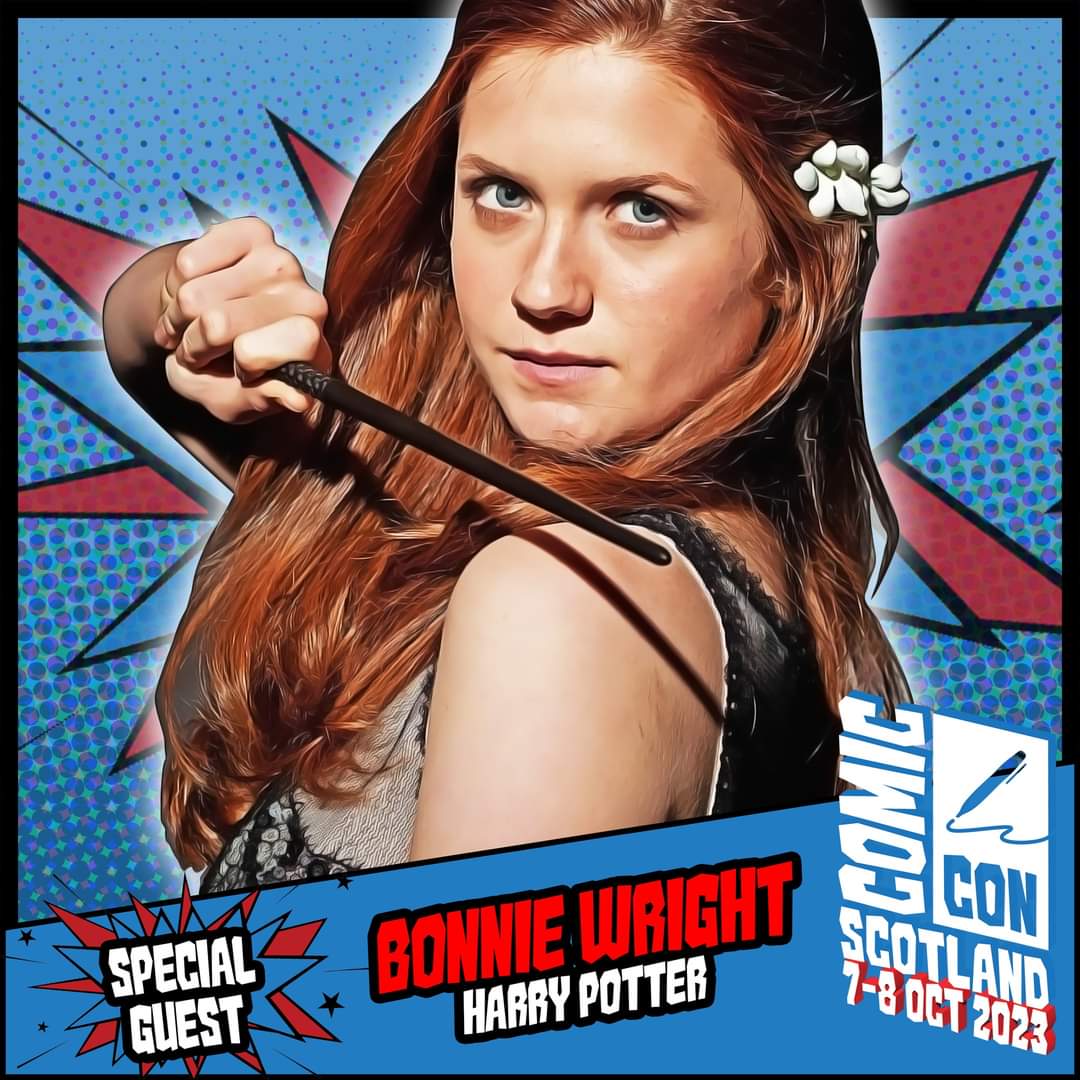 Tickets for #HarryPotter star @thisisbwright are available here -

comicconventionscotland.co.uk

#BonnieWright #HarryPotter20 #ComicCon #ComicConScotland #Scotland #Edinburgh