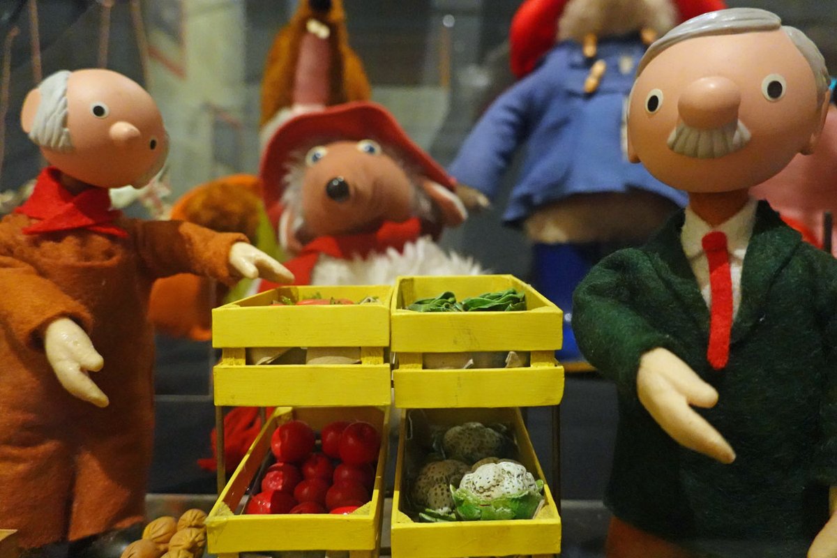 MikesVoice's tweet photo. You've probably had it happen. You take a photograph of the original BBC television Trumpton characters and get photobombed by Orinoco the Womble. https://t.co/jKWiNQOSS7