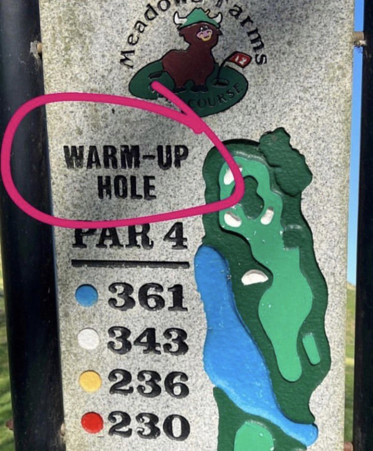 Should more courses implement a warm-up hole?