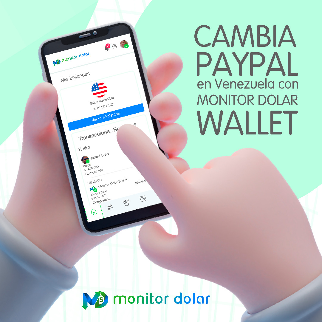 appmonitordolar's tweet photo. Cambia tu saldo Paypal a Bolivares con Monitor Dolar Wallet es fácil, rapido y seguro. 🚀 https://t.co/fOdbCoF4CE