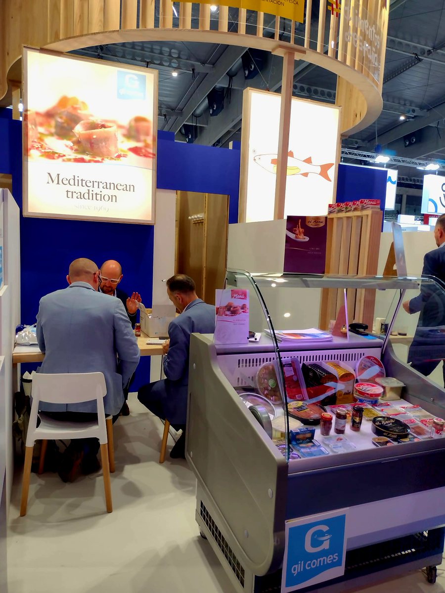 GilComes's tweet photo. Os recordamos que estamos presentes en la feria #seafoodexpoglobal en #Barcelona hasta el jueves 25. Nos encontraréis en el Pabellón 2 - Pabellón Ministerio Español de Agricultura, Pesca y Alimentación - Stand L.

#anchovies #sardines #GilComes #seafood https://t.co/UKVqpl9188
