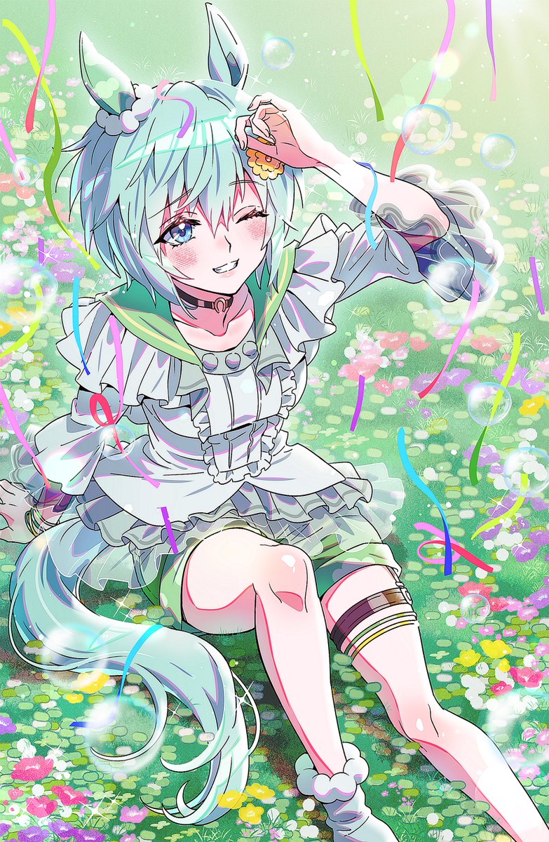 セイウンスカイ「  #セイウンスカイ生誕祭2023   」|☁️전자골햄🌼のイラスト