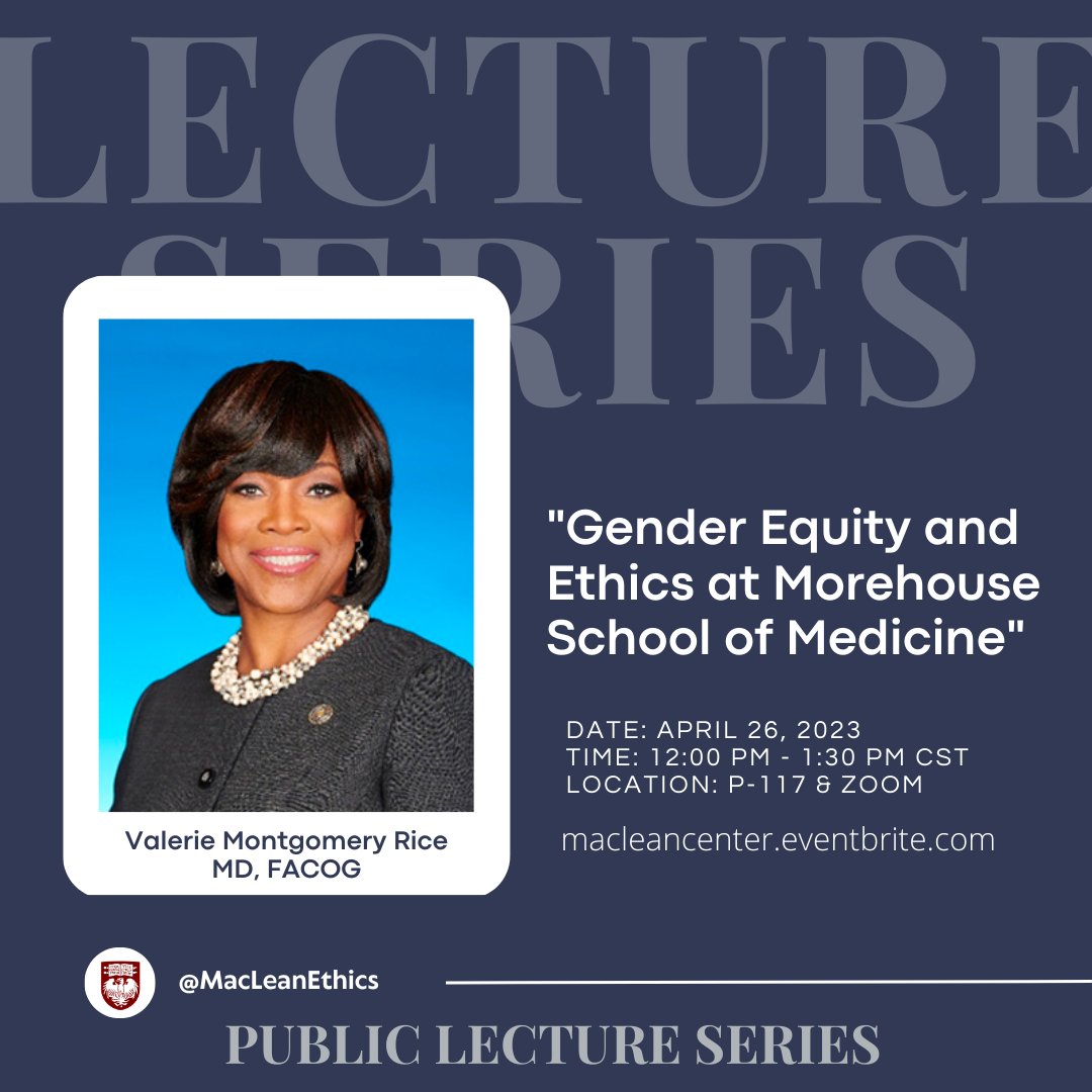 Getting read to welcome Dr. Valerie Montgomery Rice to MacLean tomorrow! She'll be speaking about 'Gender Equity and Ethics at Morehouse School of Medicine.' 12pm, P-117 and Zoom. eventbrite.com/e/479220510447 @JOylerMD @FutureDocs
