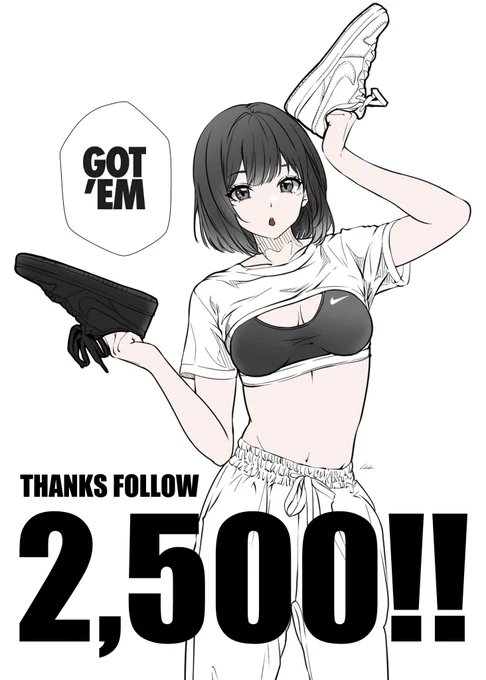 THANKS FOLLOW 2,500!! 