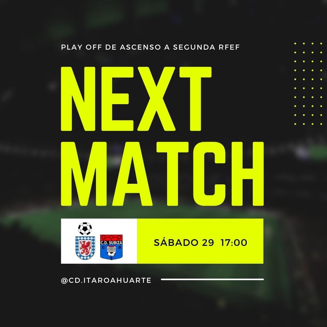 𝘕𝘌𝘟𝘛 𝘔𝘈𝘛𝘊𝘏 👊 || ¡El sábado os necesitamos a todos más que nunca!

#TerceraRFEF || #HuarteSubiza