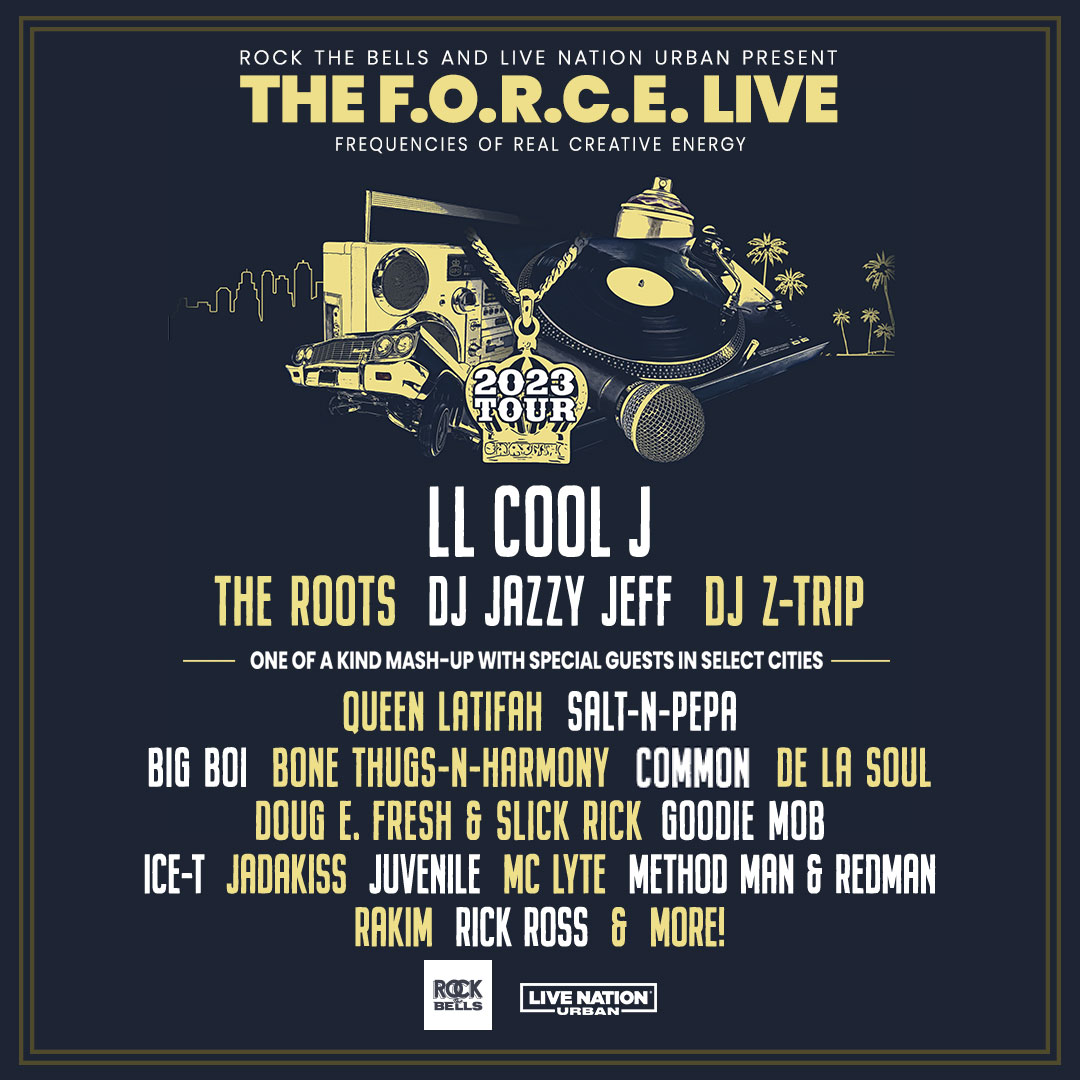 RocketArena's tweet photo. JUST ANNOUNCED! The F.O.R.C.E. Live with @llcoolj, @theroots, &amp; @djjazzyjeff215 #OneNightOneSet at Rocket Mortgage FieldHouse on Sat., 8/12. Get tix Fri., 4/28 at 10 AM!

🎤: https://t.co/cxKOtMAXRF https://t.co/gF22TTtZ4S