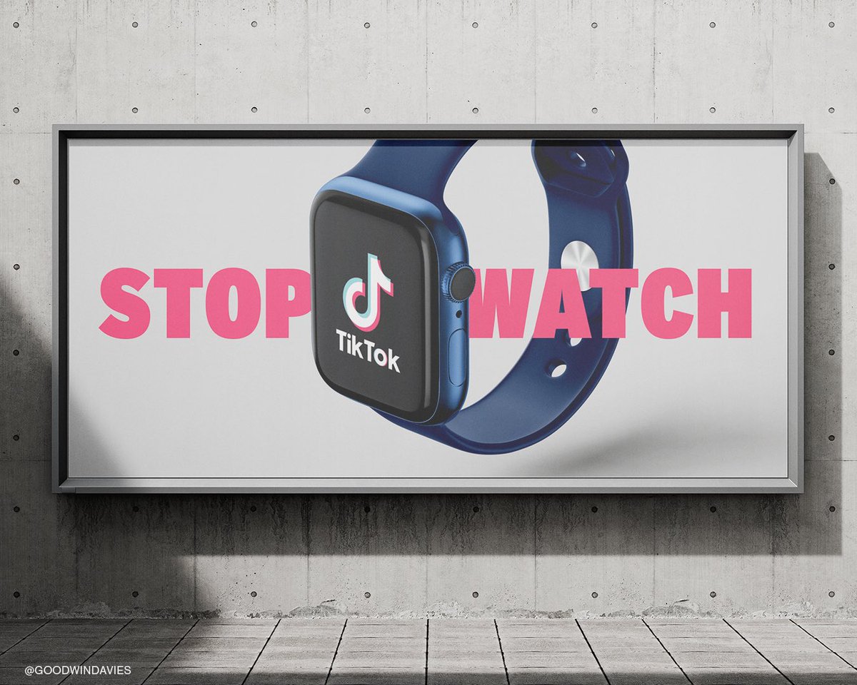goodwindavies's tweet photo. What makes you stop and watch?
One Minute Brief of the Day: Create posters to advertise #STOPWATCHES @OneMinuteBriefs @tiktok_uk https://t.co/S3nuT0G15S