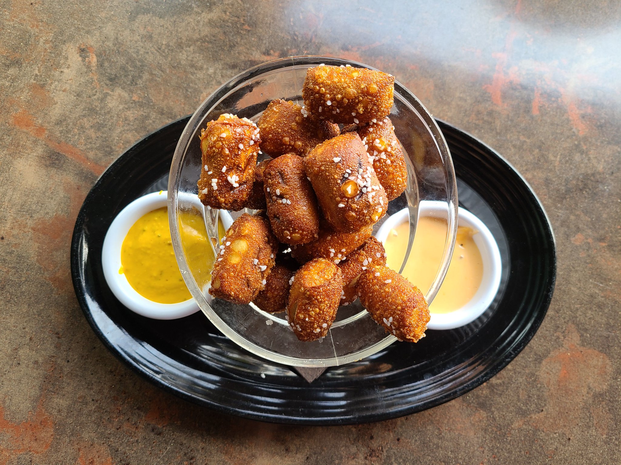 Chef's Palette on Twitter "Our Warm Pretzel Bites are served with