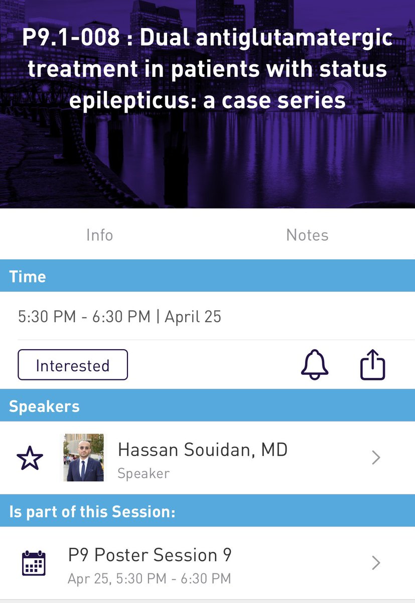 Hassan Souidan (@hasansouidan) on Twitter photo Join us at the AANAM to learn about our case series on dual antiglutamatergic therapy in status epilepticus ” @ #AAN2023 #Boston💫
Looking forward to meeting everyone and picking your 🧠
See you all there!
#NeuroTwitter #Epilepsy #MedEd
<a href="/DetroitNeurons/">WSU/DMC Neurology Residency</a> Join us at the AANAM to learn about our case series on dual antiglutamatergic therapy in status epilepticus ” @ #AAN2023 #Boston💫
Looking forward to meeting everyone and picking your 🧠
See you all there!
#NeuroTwitter #Epilepsy #MedEd
<a href="/DetroitNeurons/">WSU/DMC Neurology Residency</a>