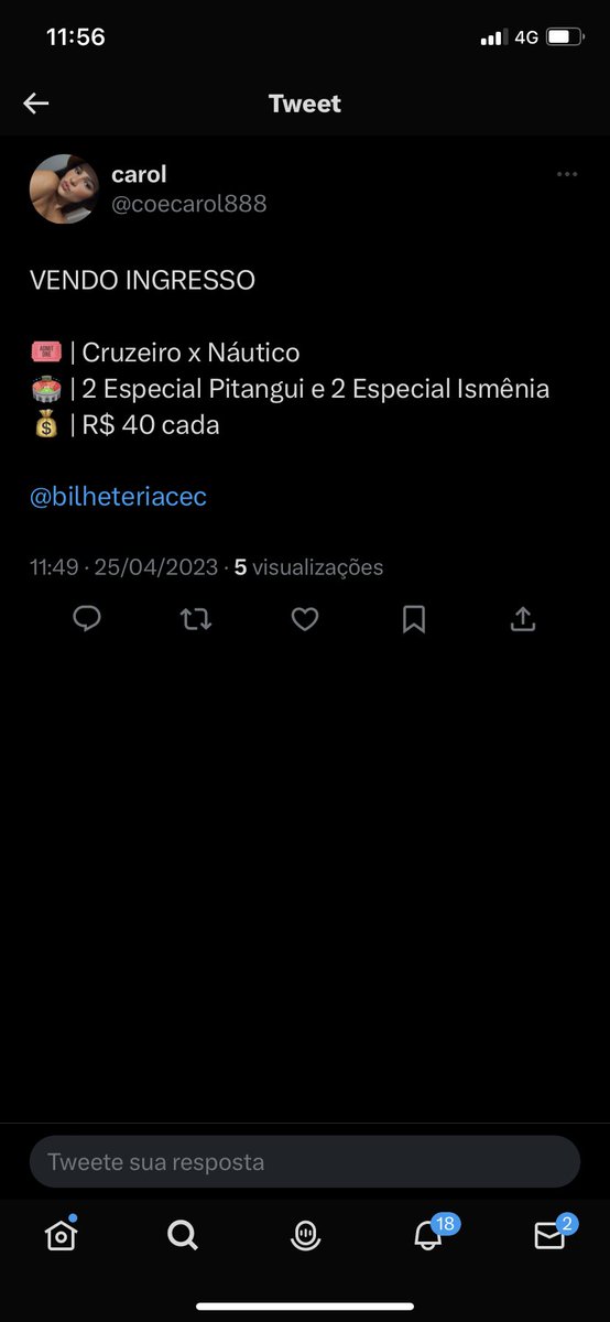 ArthurLagee's tweet photo. @bilheteriacec @emanuelle24881 Golpe https://t.co/CtDDIhDfPj