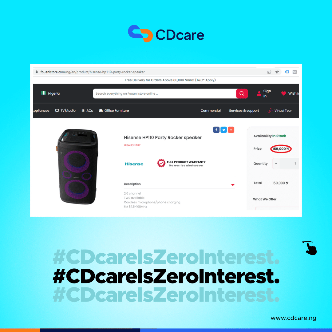 CDcareNG's tweet photo. All items on the CDcare app are sold at normal market price when you compare our prices with leading Nigeria suppliers.
Visit https://t.co/rgqDFXAmbr to start paying small small today
#CDcareIsZeroInterest #paysmallsmall #ZeroInterest #normalmarketprice #savetopaylater https://t.co/GGAkMn3qiH