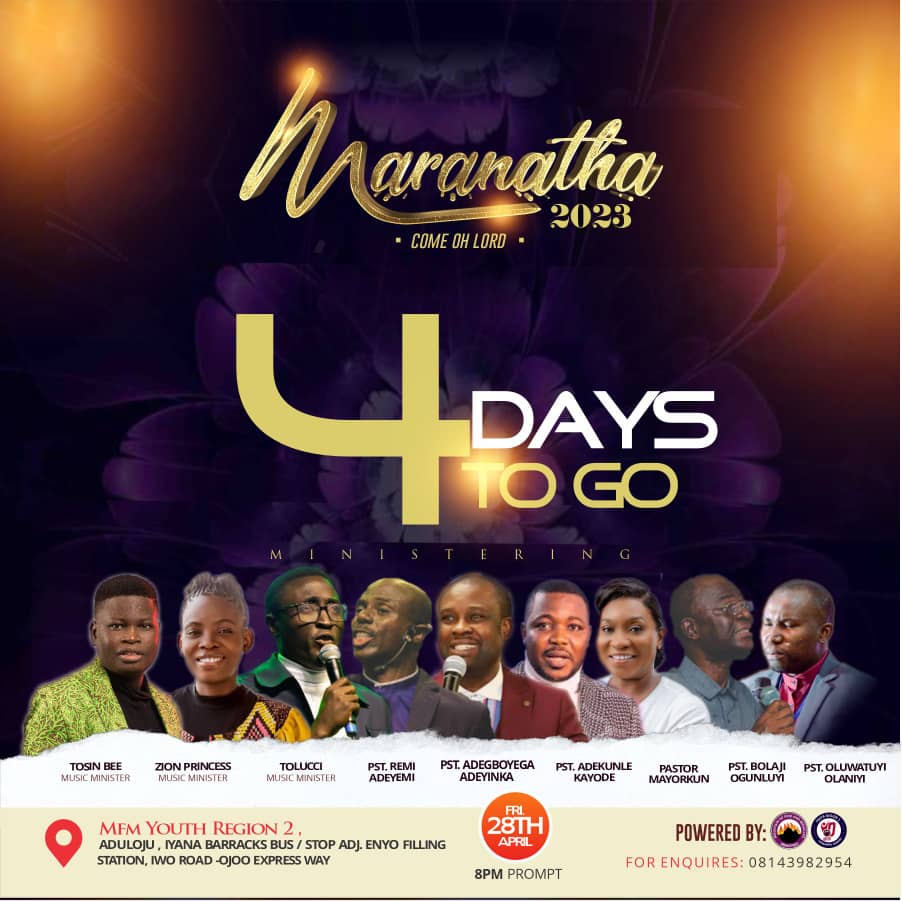 Still on countdown It's all about #maranatha2023