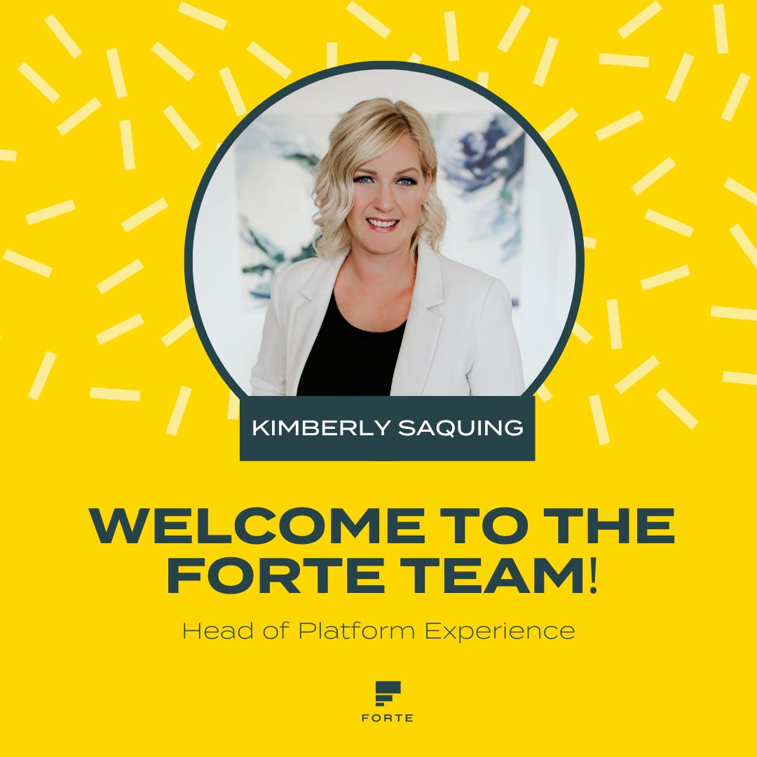 We are thrilled to welcome Kim Saquing as our new Head of Platform Experience! 🎉

Learn more about Kim in our latest blog post 👇 ow.ly/fpZY50NRtNh

#companynews #forte #newhire