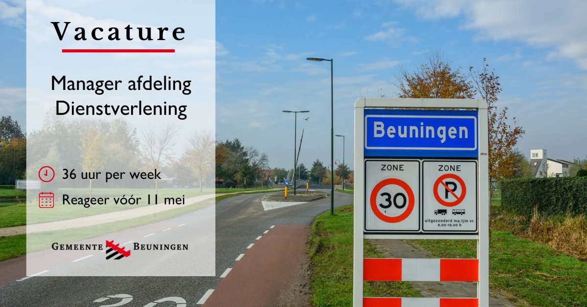 𝗩𝗮𝗰𝗮𝘁𝘂𝗿𝗲 | 𝗠𝗮𝗻𝗮𝗴𝗲𝗿 𝗮𝗳𝗱𝗲𝗹𝗶𝗻𝗴 𝗗𝗶𝗲𝗻𝘀𝘁𝘃𝗲𝗿𝗹𝗲𝗻𝗶𝗻𝗴 - 𝟯𝟲 𝘂𝘂𝗿 👜
Ben jij op zoek naar een uitdagende baan op MT-niveau waarbij je veel verantwoordelijkheid en een breed takenpakket krijgt? Solliciteer dan snel via bit.ly/40ynmz4