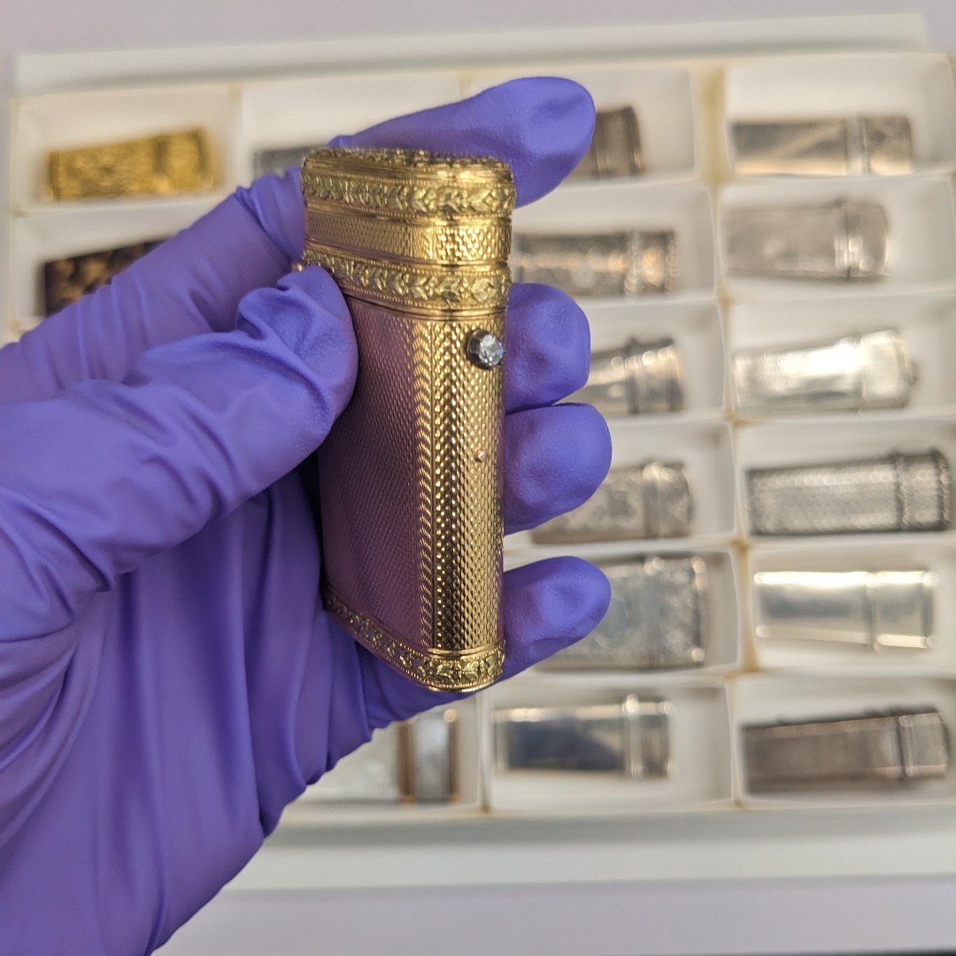 Extremely satisfying storage of these lancet cases. Special mention for this gold and rhinestone number!  🤩

#dullmuseumsnaps #histmed #whenyouworkinamuseum #registrarlife