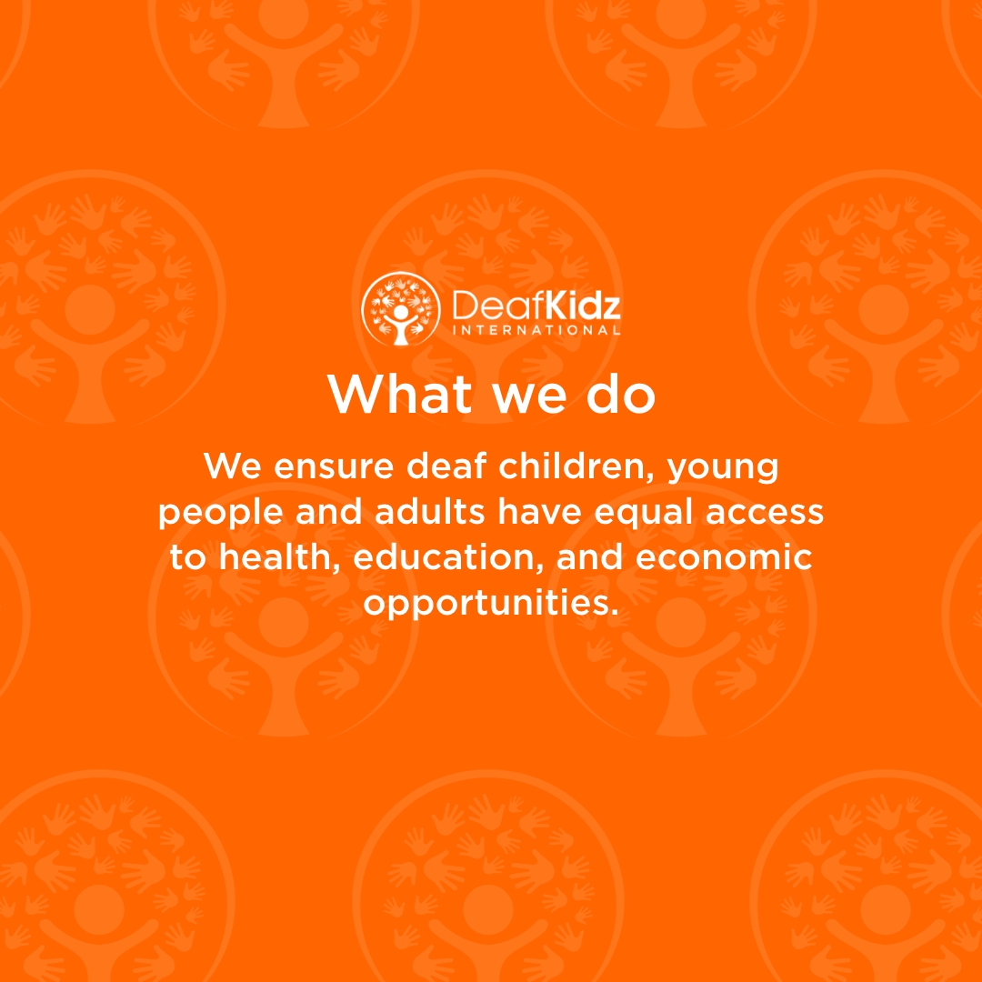 DeafKidzIntl's tweet photo. We ensure deaf children and young people have equal access to healthcare, education, and economic opportunities. Our projects across African and Pakistan have increased access to ear and hearing care in hospital and clinics.
https://t.co/KkuKPMCcT3 #NoDeafChildLeftBehind https://t.co/D1CXq2pyce