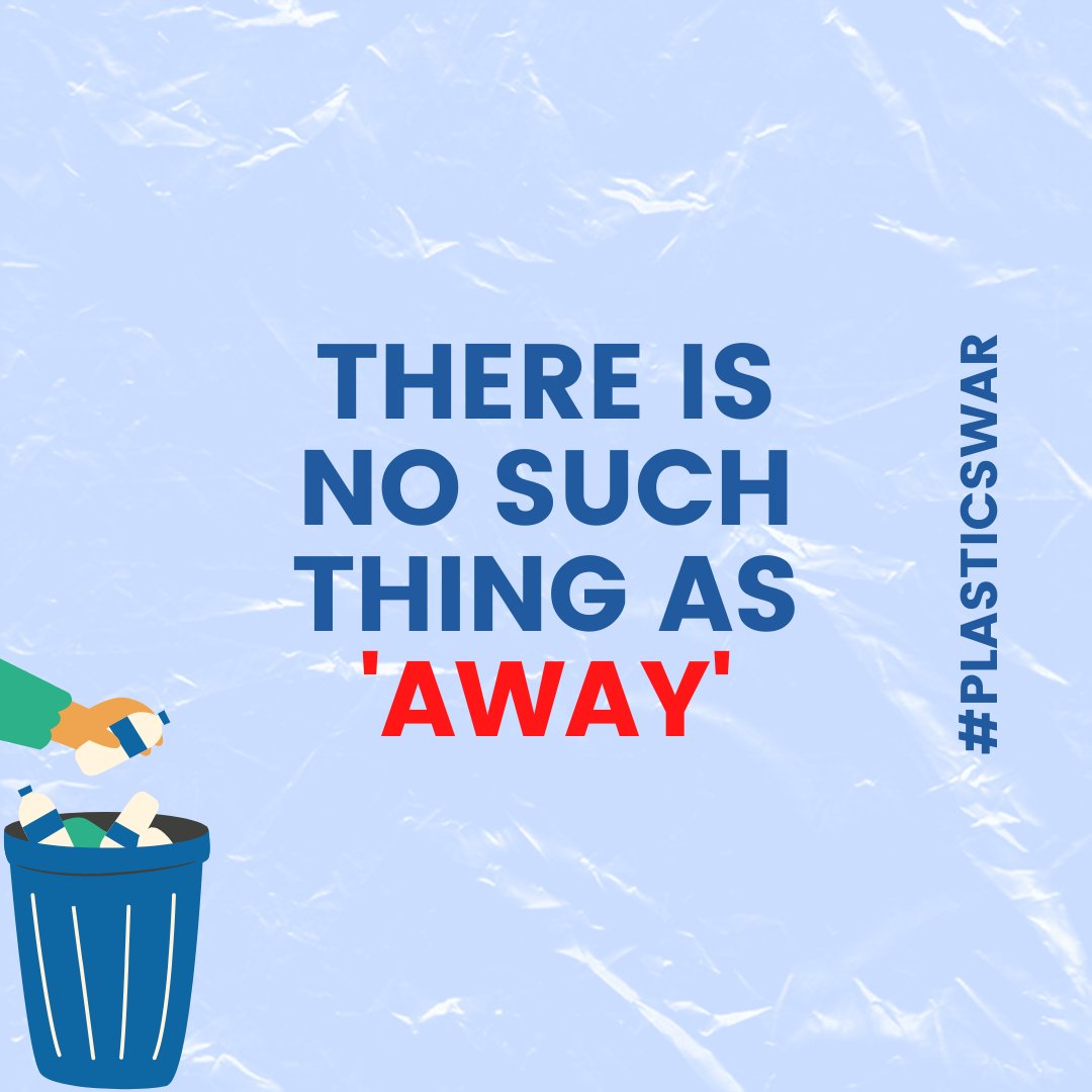 PlasticsWar's tweet photo. Where do you think it goes when you throw it "away"?
#plasticswar #waronplastics #maketheworldabetterplace #climatechange #sustainability https://t.co/lJF6oM3Ft3