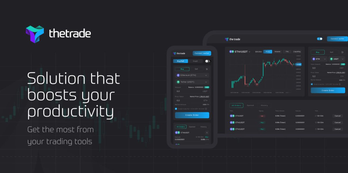 TheTradeOrg's tweet image. We are developing safe innovative solution that will build new mechanism of your trading process.

Bringing numerous benefits for users, TheTrade will become an indispensable automatization tool.
Join the Waitlist — thetrade.org