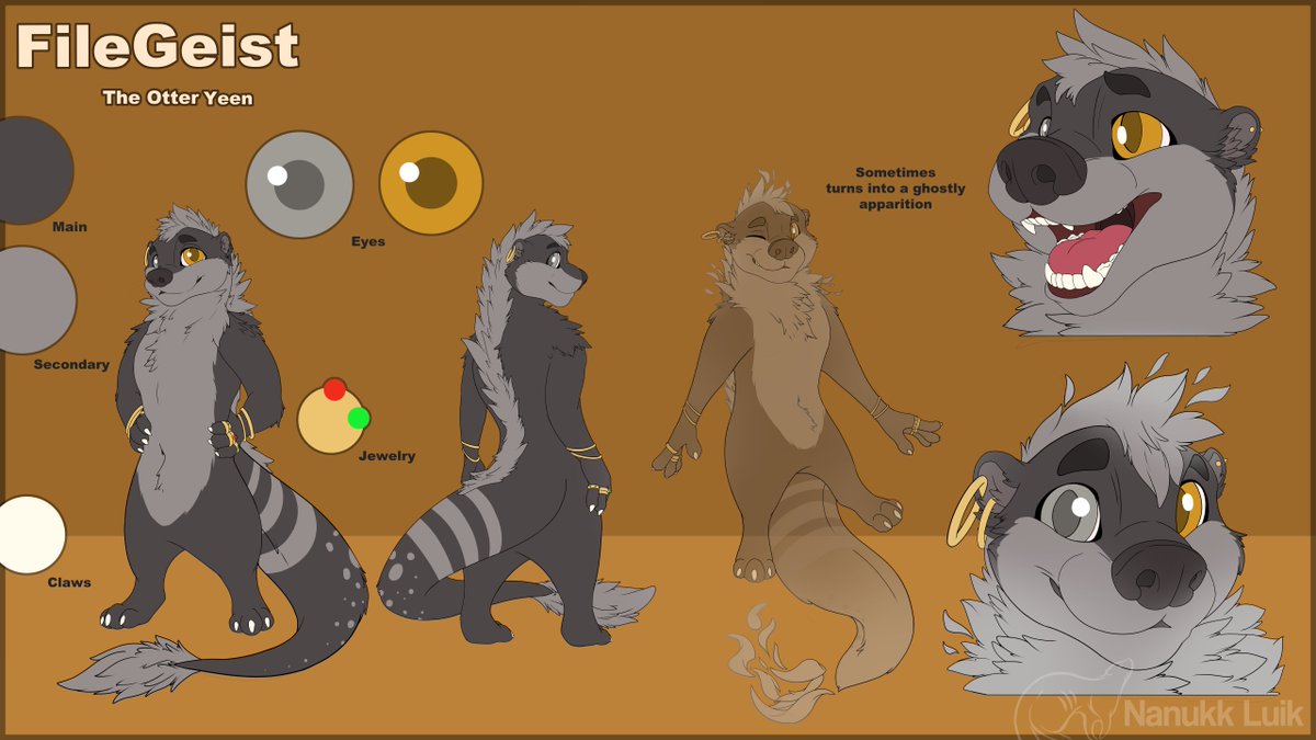 filegeist's tweet image. 👻🦦
Here's my ref-sheet! Nice to meet you~

Artist: @NanukkLuik