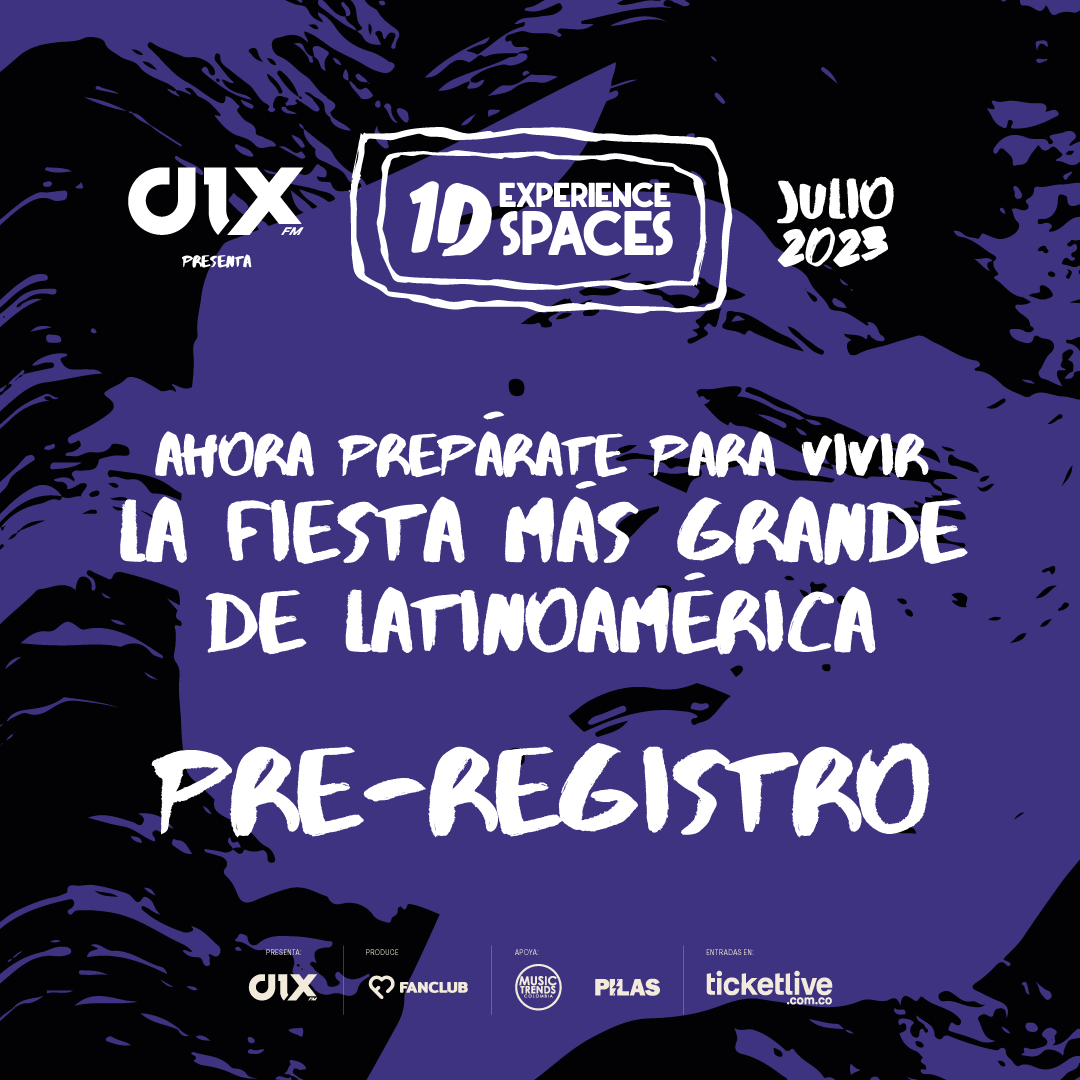 Pre-regístrate a la fiesta más grande de <a href="/onedirection/">One Direction</a> en Latinoamérica

dixfm.com/1d-experience-…

Julio 2023, Bogotá