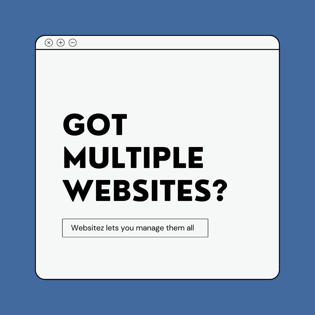 websitezcom's tweet image. Are you managing multiple websites? No problem, Websitez allows you to add unlimited sites to your account! Join for free today at Websitez.com and start optimizing all of them!

#Website #WebsiteAnalytics #WebAnalytics #SiteAnalytics #B2B #Marketing #WordPress
