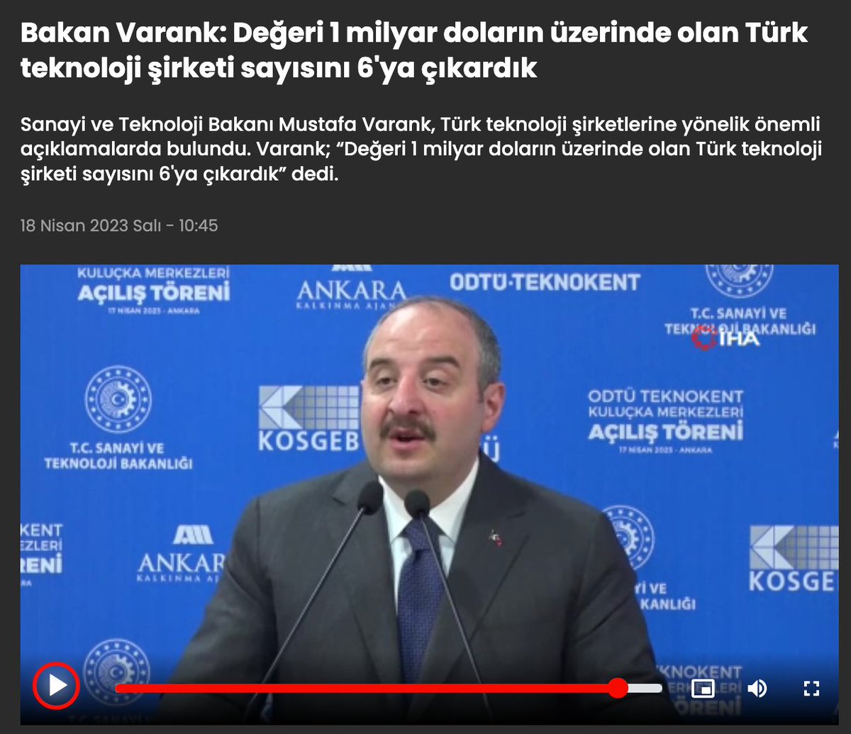 Unicorn şirketler sizin eseriniz değil, ayıptır. Size rağmen büyüdü bu şirketler, Sn. <a href="/varank/">Mustafa Varank</a>.

- Trendyol, kendi çabaları ve Alibaba yatırımıyla bu noktaya geldi. Daha da büyüyecekti, Alibaba tüm Avrupa'ya Trendyol ile açılacaktı ama e-ticaret şirketlerinin büyümesini engelleyen