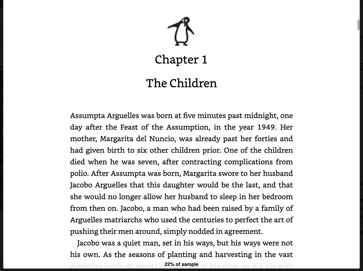 Read a sample of my novel, The Maps of Camarines, published by Penguin SEA, in this link:
read.amazon.com/sample/B0C2TK3…

#MapsofCamarines 
#TheMapsOfCamarines
#FamilySaga 
#MagicalRealism 
#BookstagramPH 
#BooksPH 
#ReadWithPenguin 
#PenguinSEA