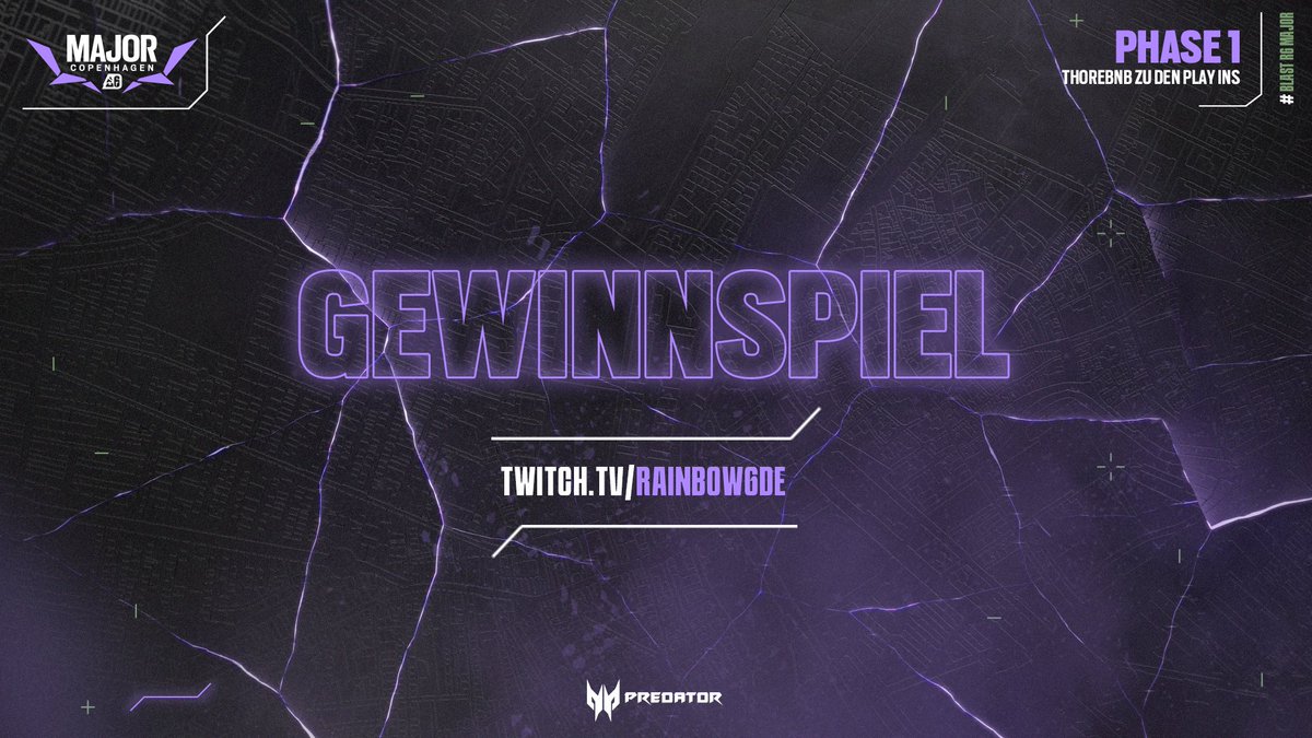 R6esportsDE's tweet photo. Zwei Best-Of-3 Partien verbleiben an Spieltag zwei!

Für euch gibt es nicht nur #Drops auf Twitch, sondern auch ein #Gewinnspiel auf Twitter!

Einfach diesen Tweet liken, teilen und #BLASTR6MAJOR kommentieren, um einen von drei R6Credit Codes zu gewinnen!

#BLASTR6 https://t.co/0WnbhZIjAW