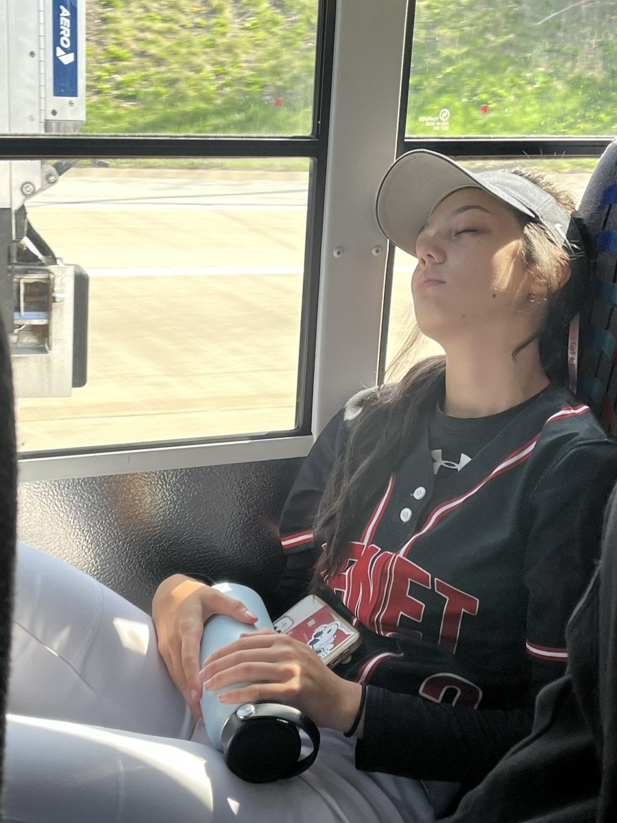 BenetSoftball's tweet photo. How we slept last night after a 15-3 W over fenwick‼️

HR’s by Mk and Hannah to seal the deal 👑
Big contributions by everyone👯‍♀️

dgn at 4:30 today. Be there. @TaylorSconza is still giving out autographs despite no one asking for one yesterday‼️‼️
#turkey #bustamove #strikeouts https://t.co/ZMDemDm5gb