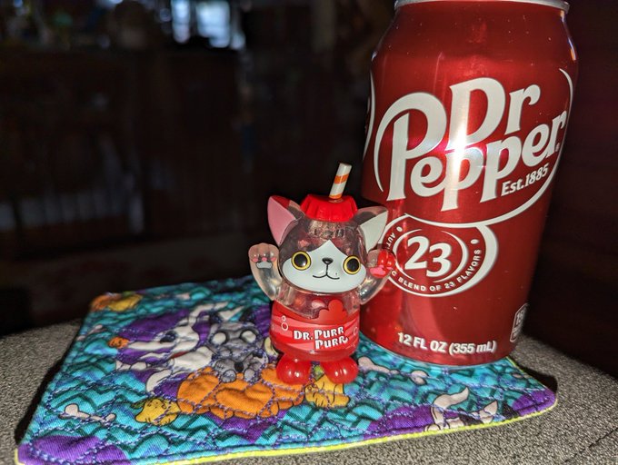 Wife gave me this little guy today too. #DrPepper https://t.co/4QZL3uLzSN<a href="/tag/drpepper"class="tags">#DrPepper</a>