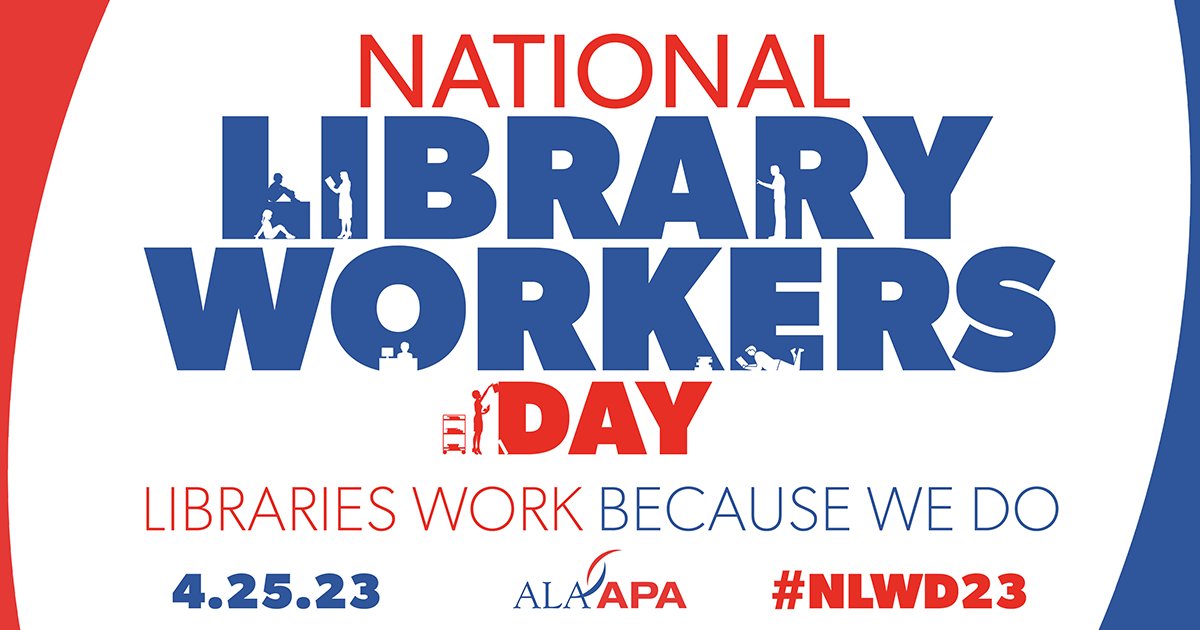 #NationalLibraryWorkersDay (#NLWD23) recognizes #libraryprofessionals for their expertise & leadership skills in transforming lives & communities through education& lifelong learning. To celebrate, Submit at Star recognizing a favorite #library employee: ala-apa.org/nlwd