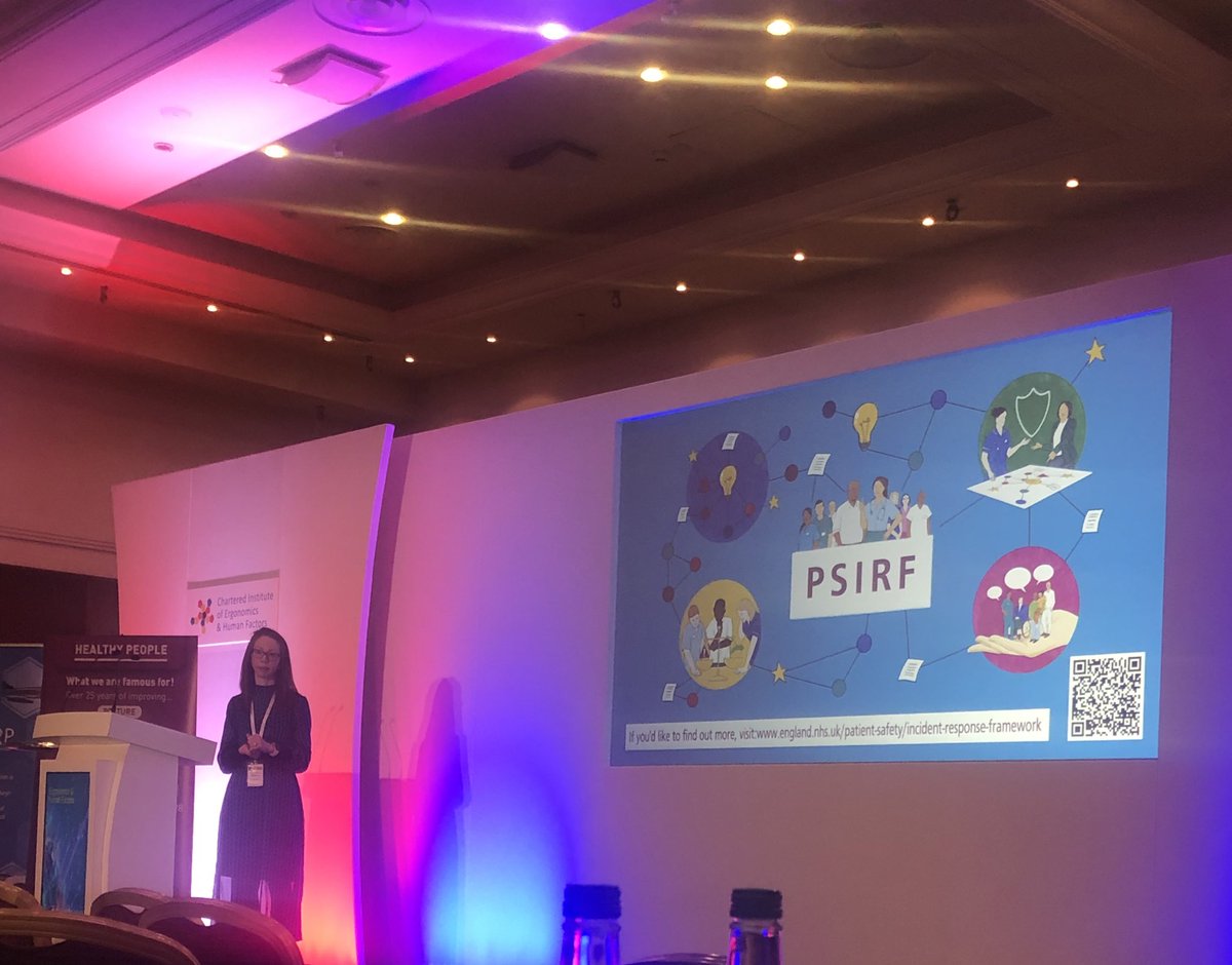 Cross sector learning  at the @CIEHF conference  @NHSuk @NHSEngland  #PSIRF … what’s that then ? … #patientsafety #incidentresponse #framework @TraceyHerlihey