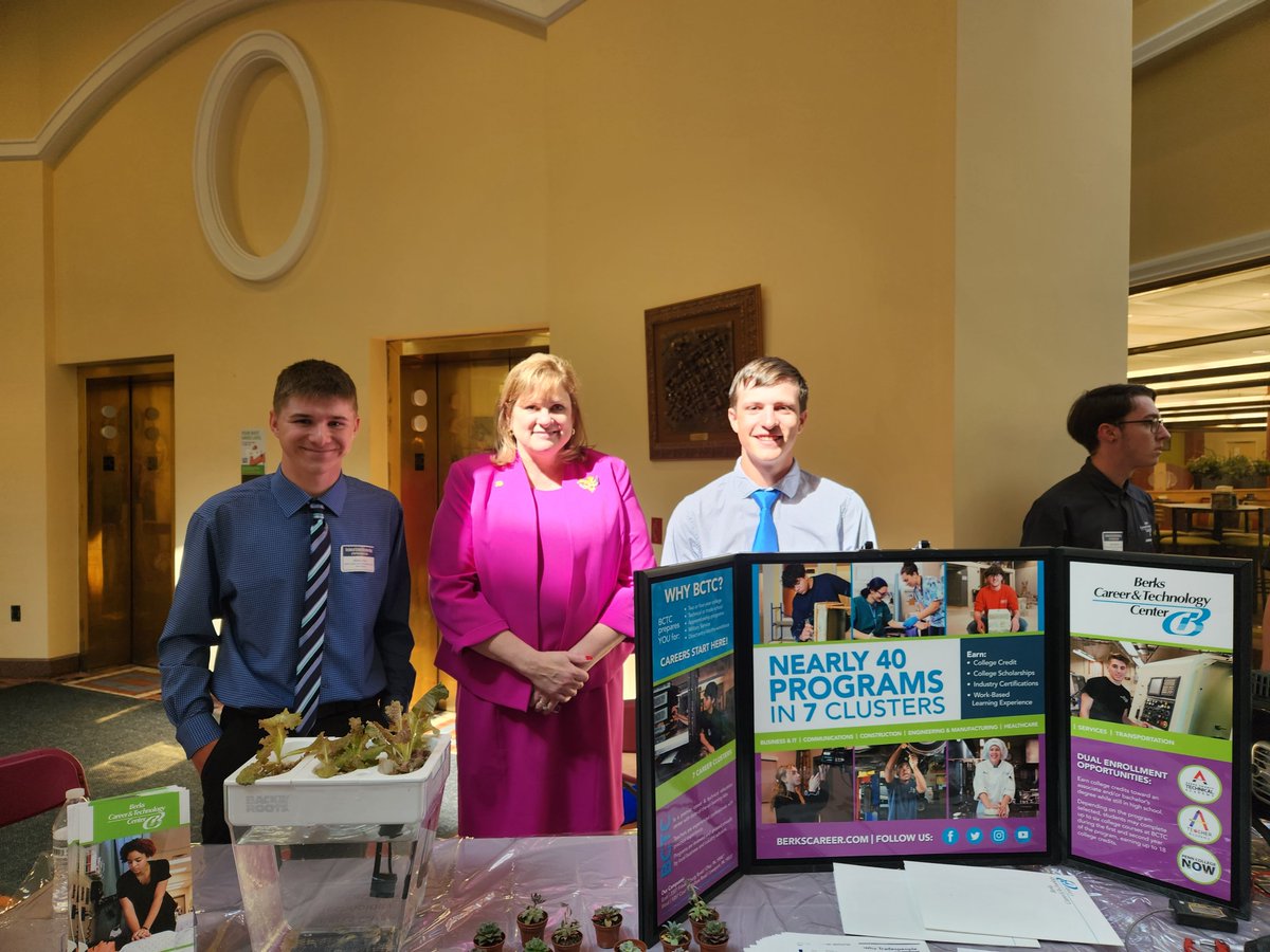 Today, Berks Career and Technical Center students participated in a unique opportunity to showcase their tech school education to an audience of PA legislators. More than 100 students from 21 schools participated in the event! 

#PASenate #CTE #SenatorPennycuick #technicalschool