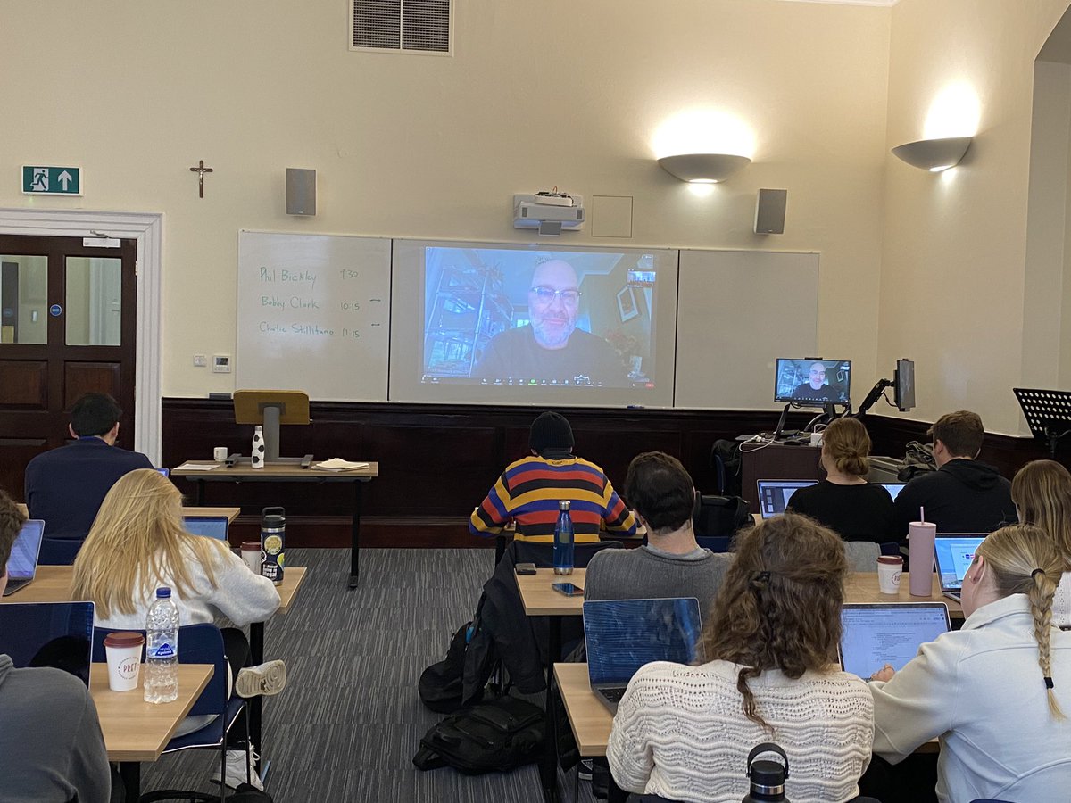 Many thanks to Phil Bickley, Bobby Clark and Charlie Stillitano for appearing in the last class session for BRITAIN AND THE GLOBAL GAME. <a href="/NotreDame/">University of Notre Dame</a> <a href="/NDMenSoccer/">Notre Dame Men's Soccer</a>