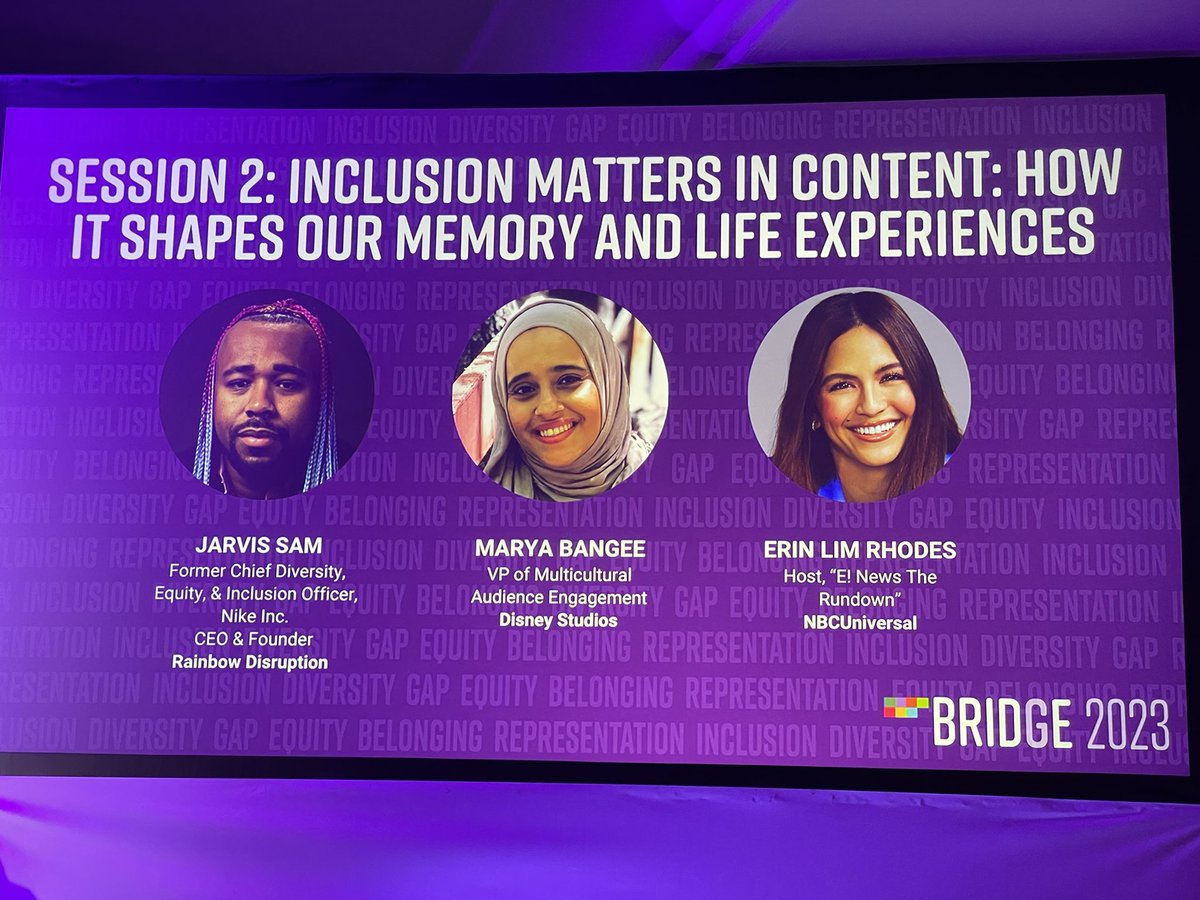 “It’s frustrating when you see a lack of diversity on the screen. I chose to include diverse stories in my show so that the next generation of little girls like me wouldn’t want to grow up to be like Mary Kate and Ashley Olsen like I did” Erin Lim Rhodes
#WeAreBridge #Bridge2023